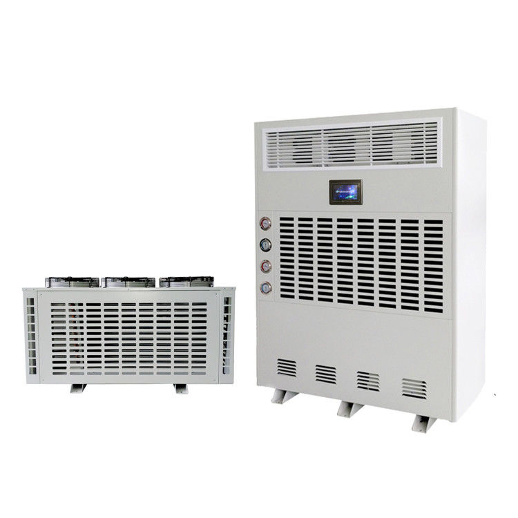 वेयरहाउस के लिए 15.8kw 20 किग्रा / एच स्प्लिट सिस्टम औद्योगिक वायु डीह्यूमिडिफ़ायर