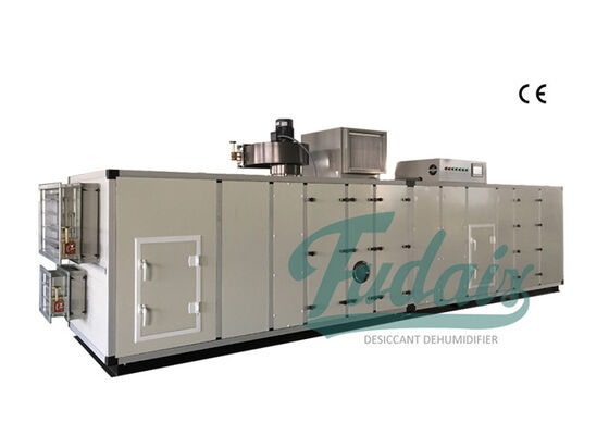 PLC Automatic Industrial Air Dehumidifier With Cooling Coil 6000m3/h